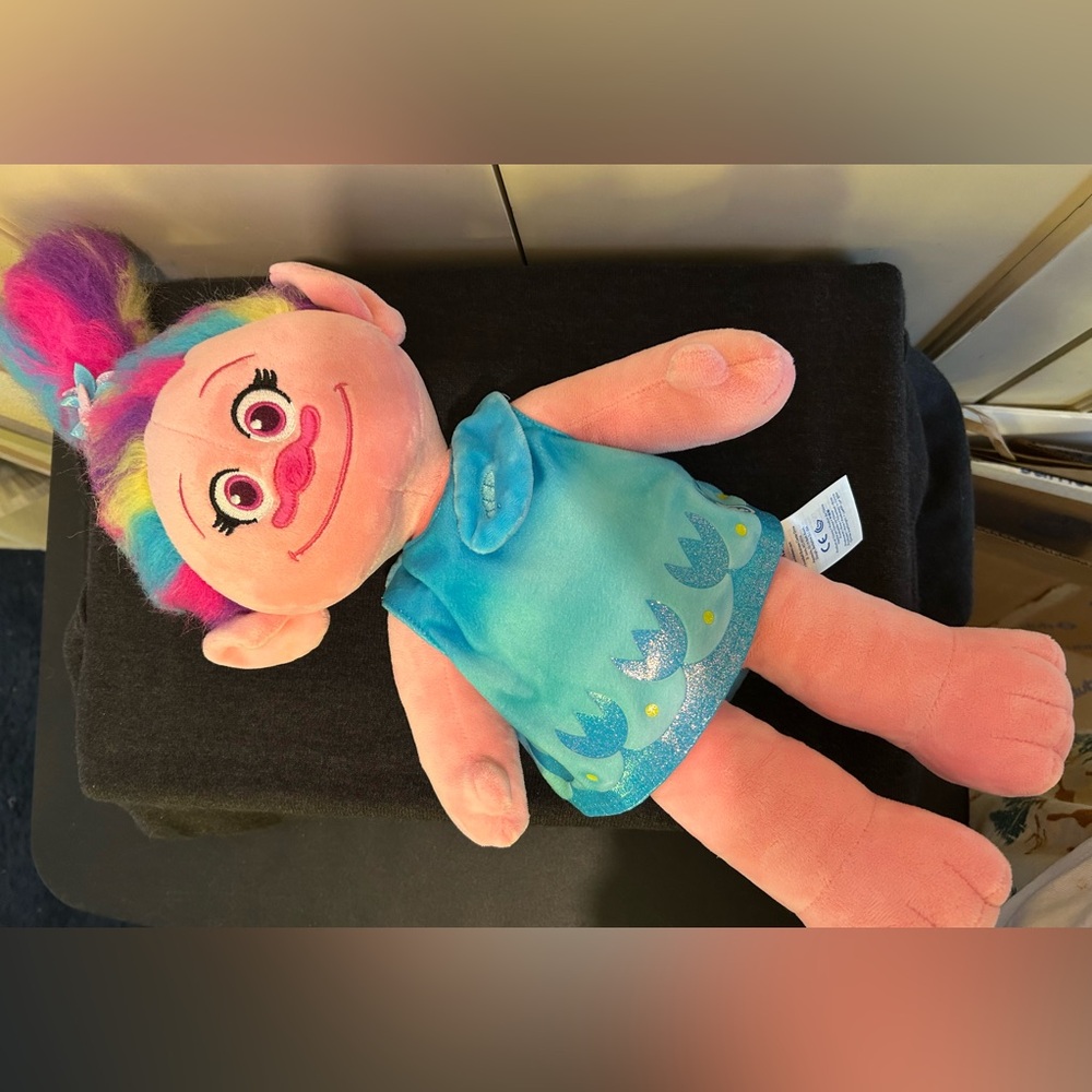 Trolls World Tour POPPY Build a Bear Workshop 22” Plush Stuffed Toy W/Dress